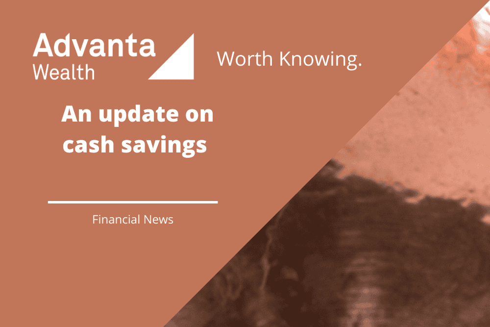 An update on cash savings