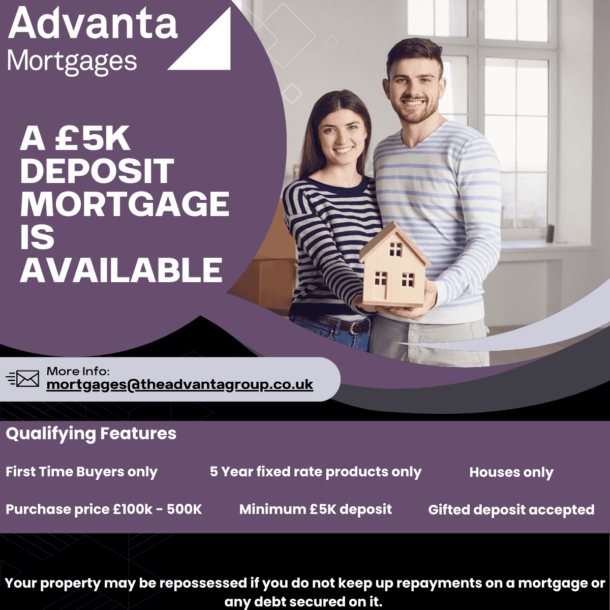 £5k Deposit Mortgages